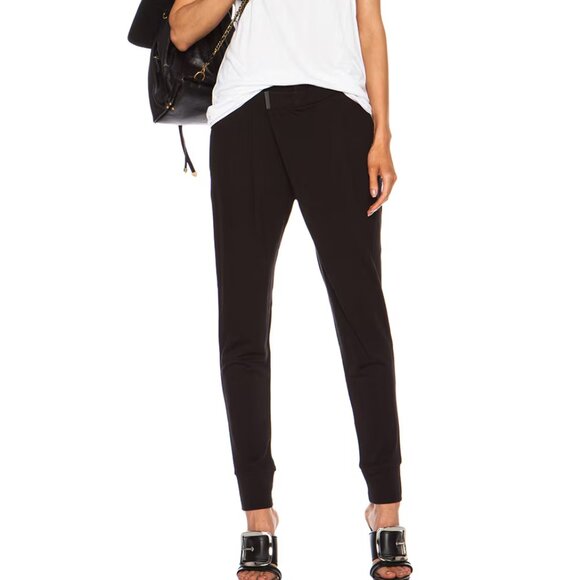 Helmut Lang Villous Origami Rayon-Blend Pants in Black Size S New With Tags - Picture 2 of 11